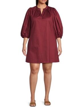 SugarLips Vitoria Balloon Sleeve Shift Mini Dress